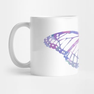 Butterfly Design in Purples Paint Strokes Pattern 3 Mug